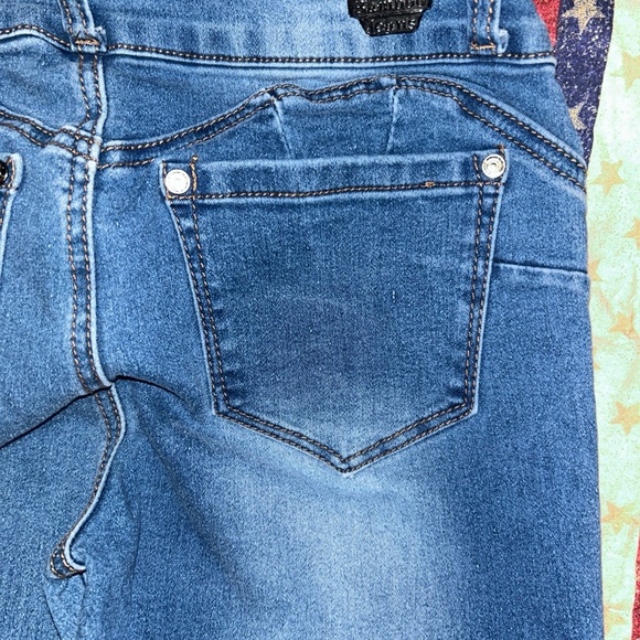 BAMBOO JEANS FADED WITH MEDIUM WASH DENIM, SKINNY FIT JUNIORS 9/10 - Picture 7 of 9